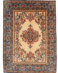 Perzisch vloerkleed Kashan met zijde 100 x 150cm