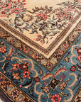 Perzisch vloerkleed Kashan met zijde 100 x 150cm