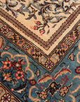 Perzisch vloerkleed Kashan met zijde 100 x 150cm