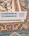Perzisch vloerkleed Kashan met zijde 100 x 150cm