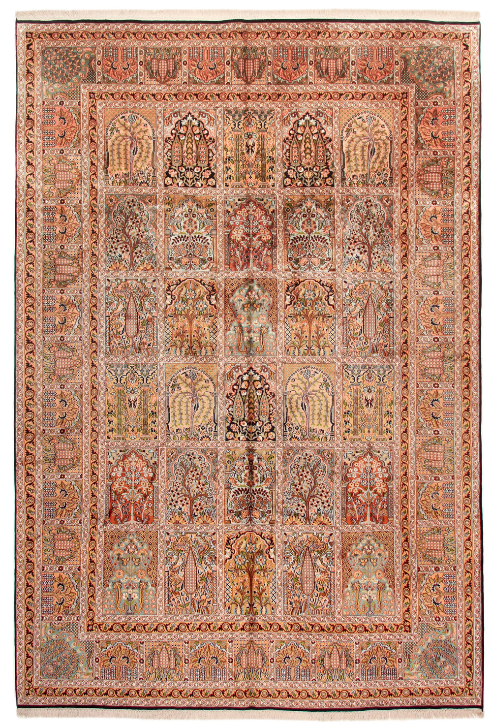 Kashmir Ghoum zijde fijn 216 x 306 cm – volledig beeld