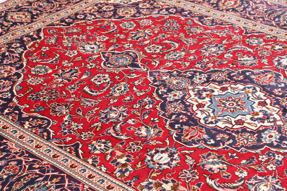 Perzisch vloerkleed Kashan Kork 202 x 303 cm – detail