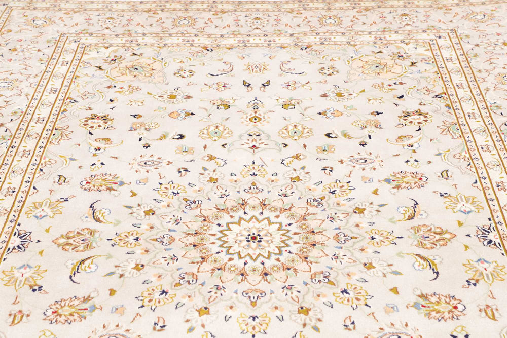 Perzisch vloerkleed Kashan Kork 202 x 292 cm – detail