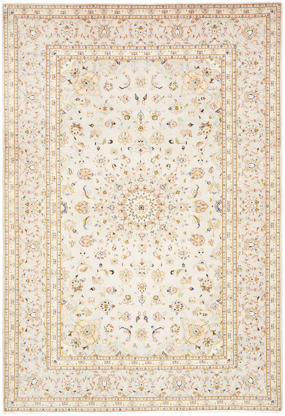 Perzisch vloerkleed Kashan Kork 202 x 292 cm – volledig beeld