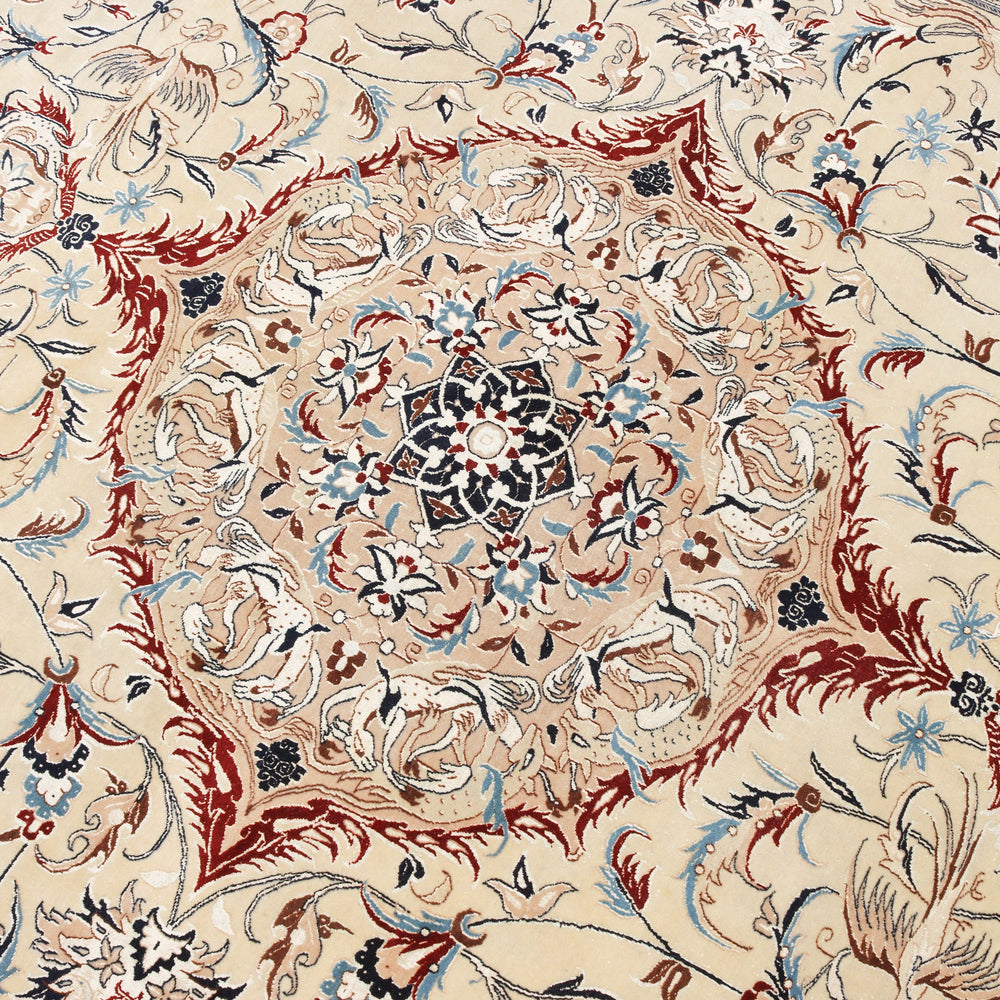 Nain Habibian met veel zijde 207 x 321 cm – detail