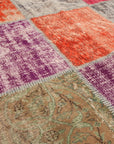 Patchwork tapijt 208 x 310 cm