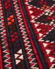 Turkmeense Soumack kelim 215 x 412 cm