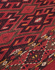 Oude Turkmeense Soumack kelim210 x 368 cm