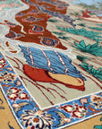 Isfahan beeltenis tapijt 126 x 176 cm