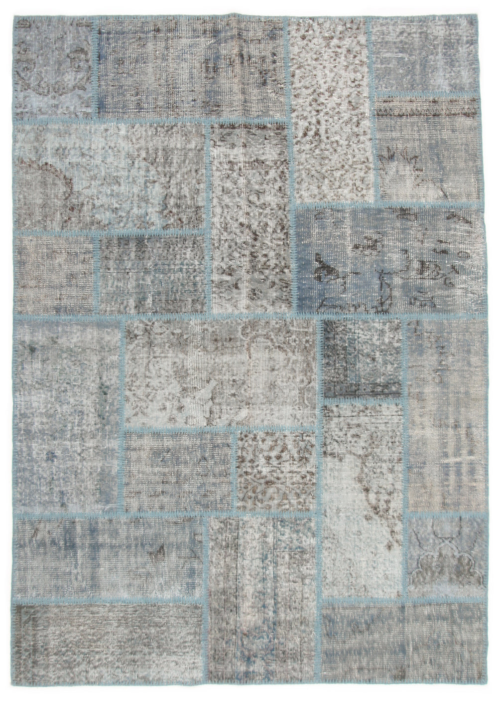 Patchwork vloerkleed 170 x 240 cm – volledig beeld