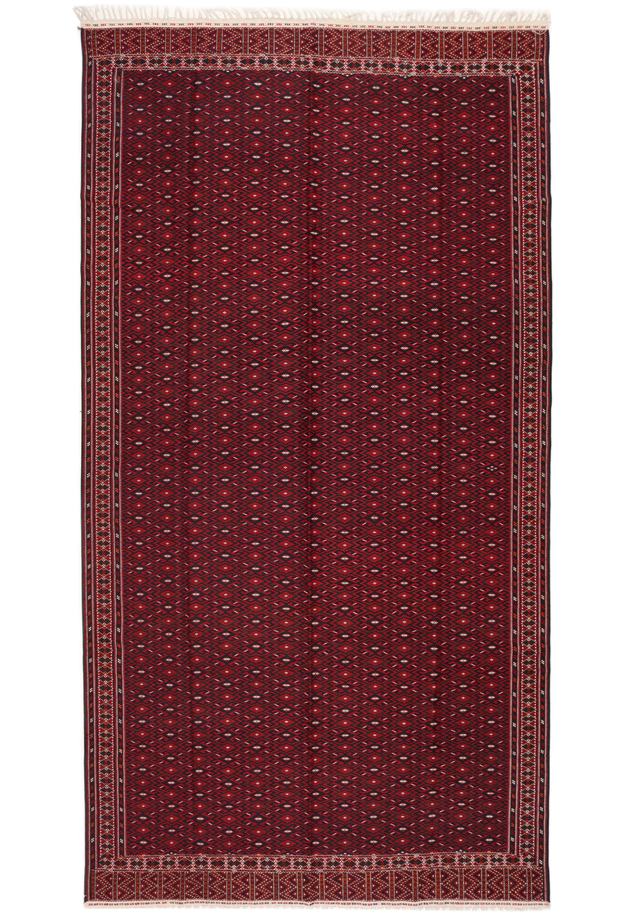 Turkmeense Soumack kelim<br> 215 x 412 cm