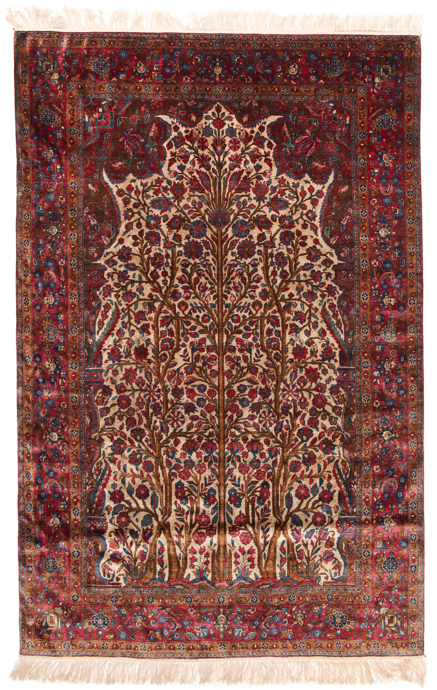 Zijde Kashan Mothashem <br> 128 x 199 cm